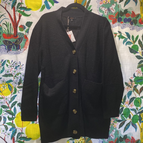 Quince Baby Alpaca-Wool Oversized Cardigan - Picture 9 of 12